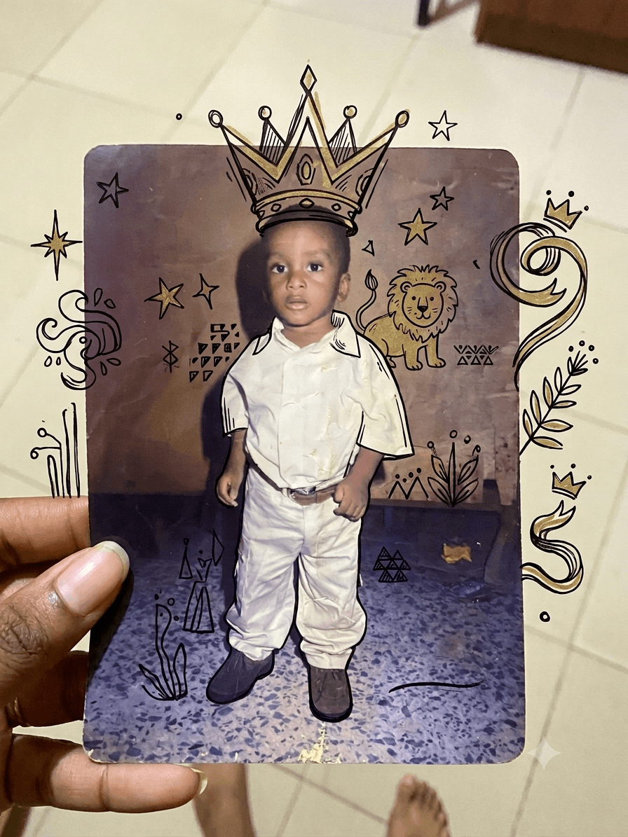 Tobe., as a kid
